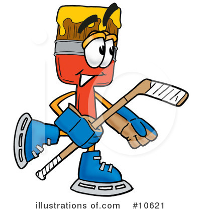 Royalty-Free (RF) Paint Brush Clipart Illustration by Mascot Junction - Stock Sample #10621