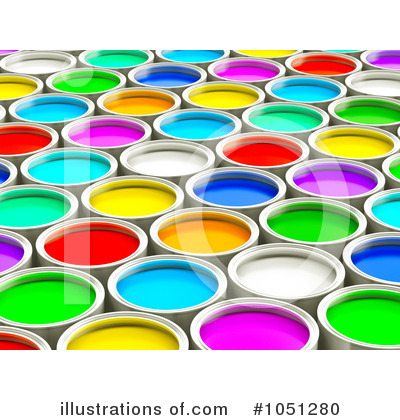Paint Cans Clipart #1051280 by ShazamImages