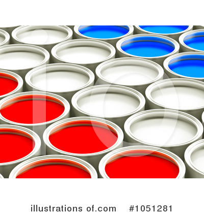 Paint Buckets Clipart #1051281 by ShazamImages