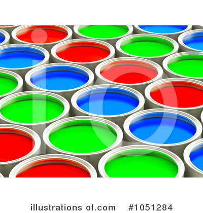 Paint Cans Clipart #1051284 by ShazamImages