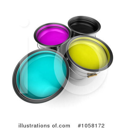 Paint Buckets Clipart #1058172 by stockillustrations
