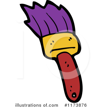 Royalty-Free (RF) Paintbrush Clipart Illustration by lineartestpilot - Stock Sample #1173876