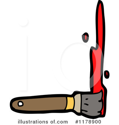 Royalty-Free (RF) Paintbrush Clipart Illustration by lineartestpilot - Stock Sample #1178900