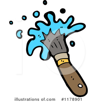 Royalty-Free (RF) Paintbrush Clipart Illustration by lineartestpilot - Stock Sample #1178901