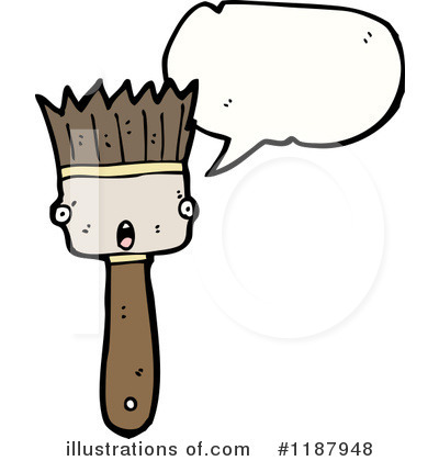 Royalty-Free (RF) Paintbrush Clipart Illustration by lineartestpilot - Stock Sample #1187948