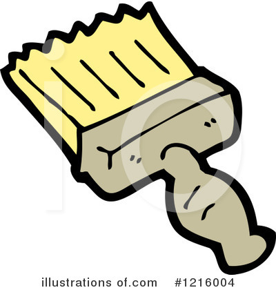 Royalty-Free (RF) Paintbrush Clipart Illustration by lineartestpilot - Stock Sample #1216004