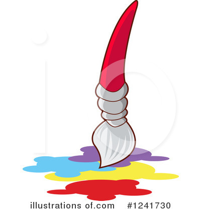 Royalty-Free (RF) Paintbrush Clipart Illustration by YUHAIZAN YUNUS - Stock Sample #1241730
