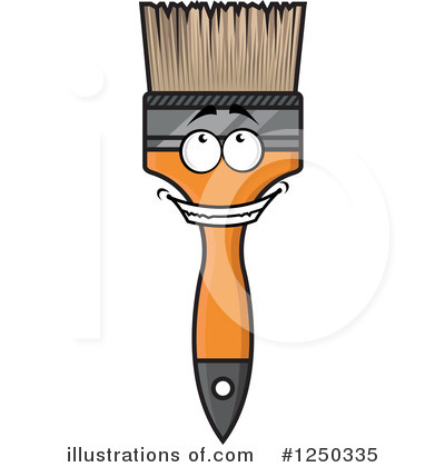 Royalty-Free (RF) Paintbrush Clipart Illustration by Vector Tradition SM - Stock Sample #1250335