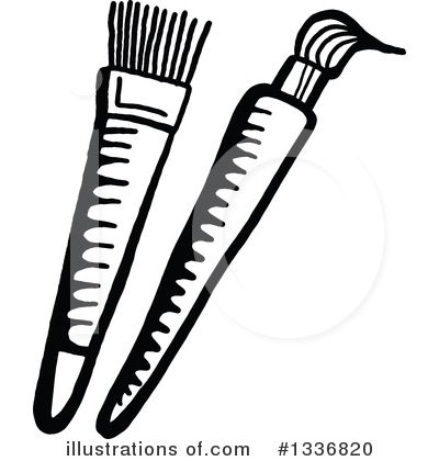 Royalty-Free (RF) Paintbrush Clipart Illustration by Prawny - Stock Sample #1336820