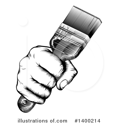 Royalty-Free (RF) Paintbrush Clipart Illustration by AtStockIllustration - Stock Sample #1400214