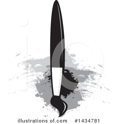Royalty-Free (RF) Paintbrush Clipart Illustration by Lal Perera - Stock Sample #1434781