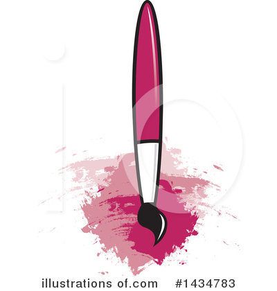 Royalty-Free (RF) Paintbrush Clipart Illustration by Lal Perera - Stock Sample #1434783
