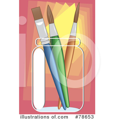 Royalty-Free (RF) Paintbrush Clipart Illustration by Prawny - Stock Sample #78653