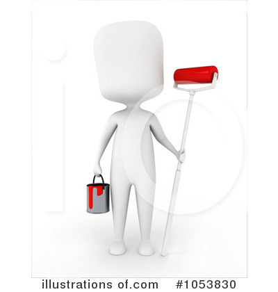 Royalty-Free (RF) Painter Clipart Illustration by BNP Design Studio - Stock Sample #1053830