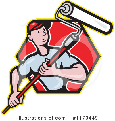 Royalty-Free (RF) Painter Clipart Illustration by patrimonio - Stock Sample #1170449