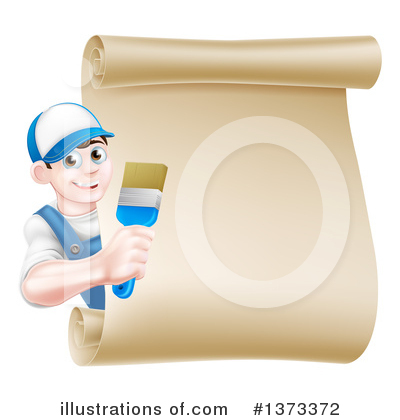 Royalty-Free (RF) Painter Clipart Illustration by AtStockIllustration - Stock Sample #1373372