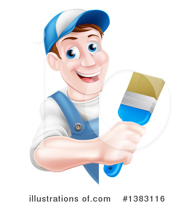Royalty-Free (RF) Painter Clipart Illustration by AtStockIllustration - Stock Sample #1383116