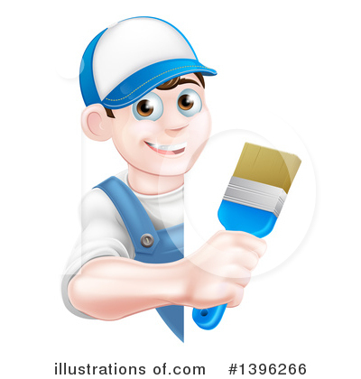 Royalty-Free (RF) Painter Clipart Illustration by AtStockIllustration - Stock Sample #1396266