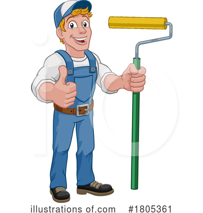 House Painter Clipart #1805361 by AtStockIllustration