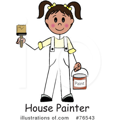 Painter Clipart #76543 by Pams Clipart