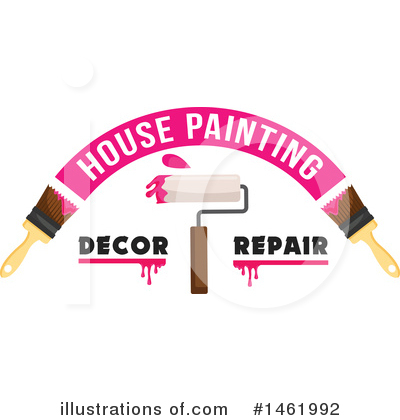 House Painting Clipart #1461992 by Vector Tradition SM