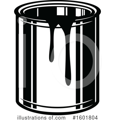 Paint Cans Clipart #1601804 by Vector Tradition SM