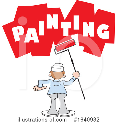 Painter Clipart #1640932 by Johnny Sajem