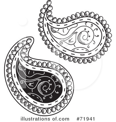 Royalty-Free (RF) Paisley Clipart Illustration by inkgraphics - Stock Sample #71941