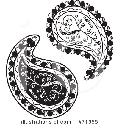Royalty-Free (RF) Paisley Clipart Illustration by inkgraphics - Stock Sample #71955