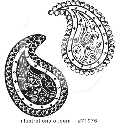 Royalty-Free (RF) Paisley Clipart Illustration by inkgraphics - Stock Sample #71976