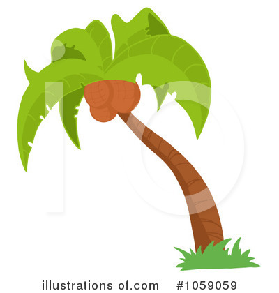 Palm Trees Clipart #1059059 by Hit Toon