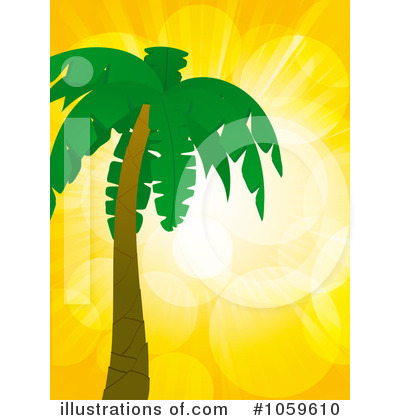 Royalty-Free (RF) Palm Tree Clipart Illustration by elaineitalia - Stock Sample #1059610