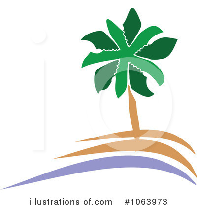 Royalty-Free (RF) Palm Tree Clipart Illustration by Vector Tradition SM - Stock Sample #1063973