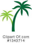 Palm Tree Clipart #1343714 by ColorMagic