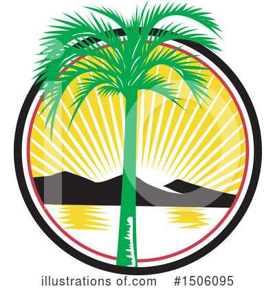 Royalty-Free (RF) Palm Tree Clipart Illustration by patrimonio - Stock Sample #1506095