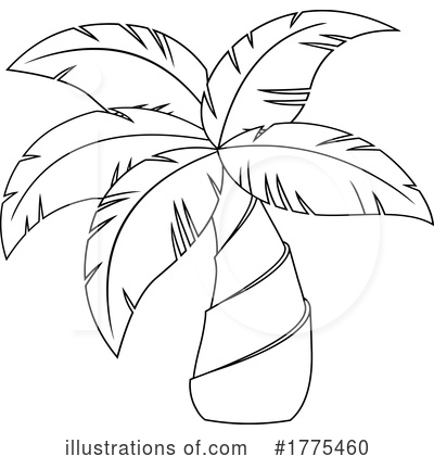 Royalty-Free (RF) Palm Tree Clipart Illustration by Hit Toon - Stock Sample #1775460