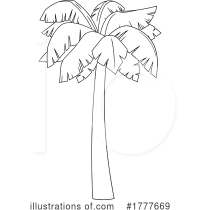 Royalty-Free (RF) Palm Tree Clipart Illustration by Hit Toon - Stock Sample #1777669