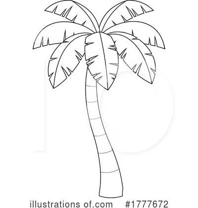 Royalty-Free (RF) Palm Tree Clipart Illustration by Hit Toon - Stock Sample #1777672