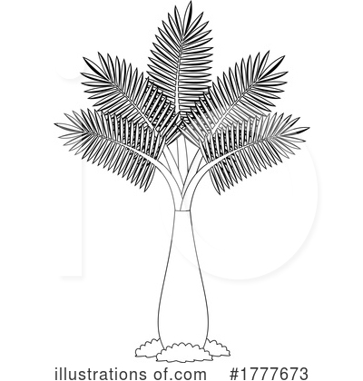 Royalty-Free (RF) Palm Tree Clipart Illustration by Hit Toon - Stock Sample #1777673