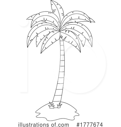 Royalty-Free (RF) Palm Tree Clipart Illustration by Hit Toon - Stock Sample #1777674