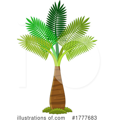 Royalty-Free (RF) Palm Tree Clipart Illustration by Hit Toon - Stock Sample #1777683