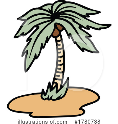 Palm Tree Clipart #1780738 by Vector Tradition SM