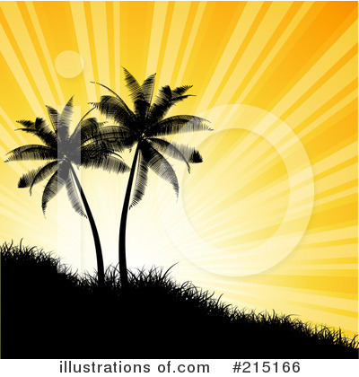 Royalty-Free (RF) Palm Tree Clipart Illustration by KJ Pargeter - Stock Sample #215166