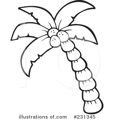 Royalty-Free (RF) Palm Tree Clipart Illustration by visekart - Stock Sample #231345