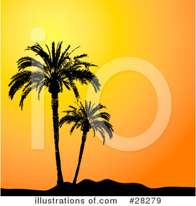Royalty-Free (RF) Palm Tree Clipart Illustration by KJ Pargeter - Stock Sample #28279
