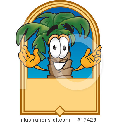 Royalty-Free (RF) Palm Tree Mascot Clipart Illustration by Mascot Junction - Stock Sample #17426