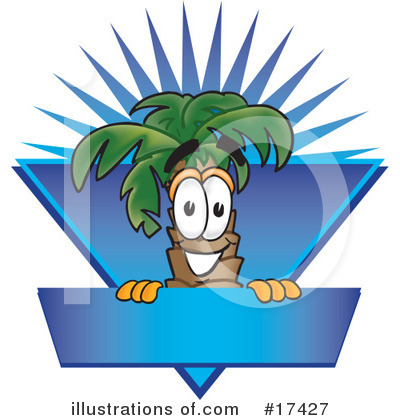 Royalty-Free (RF) Palm Tree Mascot Clipart Illustration by Mascot Junction - Stock Sample #17427