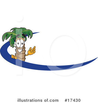 Royalty-Free (RF) Palm Tree Mascot Clipart Illustration by Mascot Junction - Stock Sample #17430