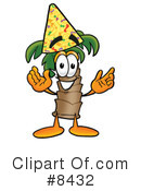 Palm Tree Mascot Clipart #8432 by Mascot Junction