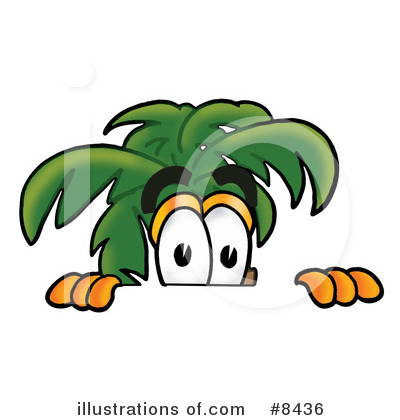 Royalty-Free (RF) Palm Tree Mascot Clipart Illustration by Mascot Junction - Stock Sample #8436